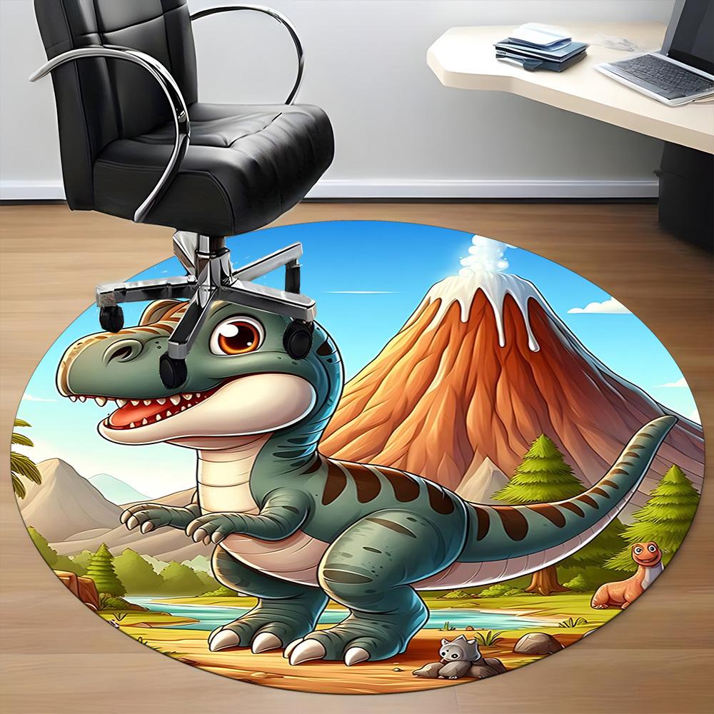 1pc Dinosaur Adventure Chair Carpet for Office, Non-slip, Soft and Durable Office Rug for Decoration, Perfect for Office yy251229184