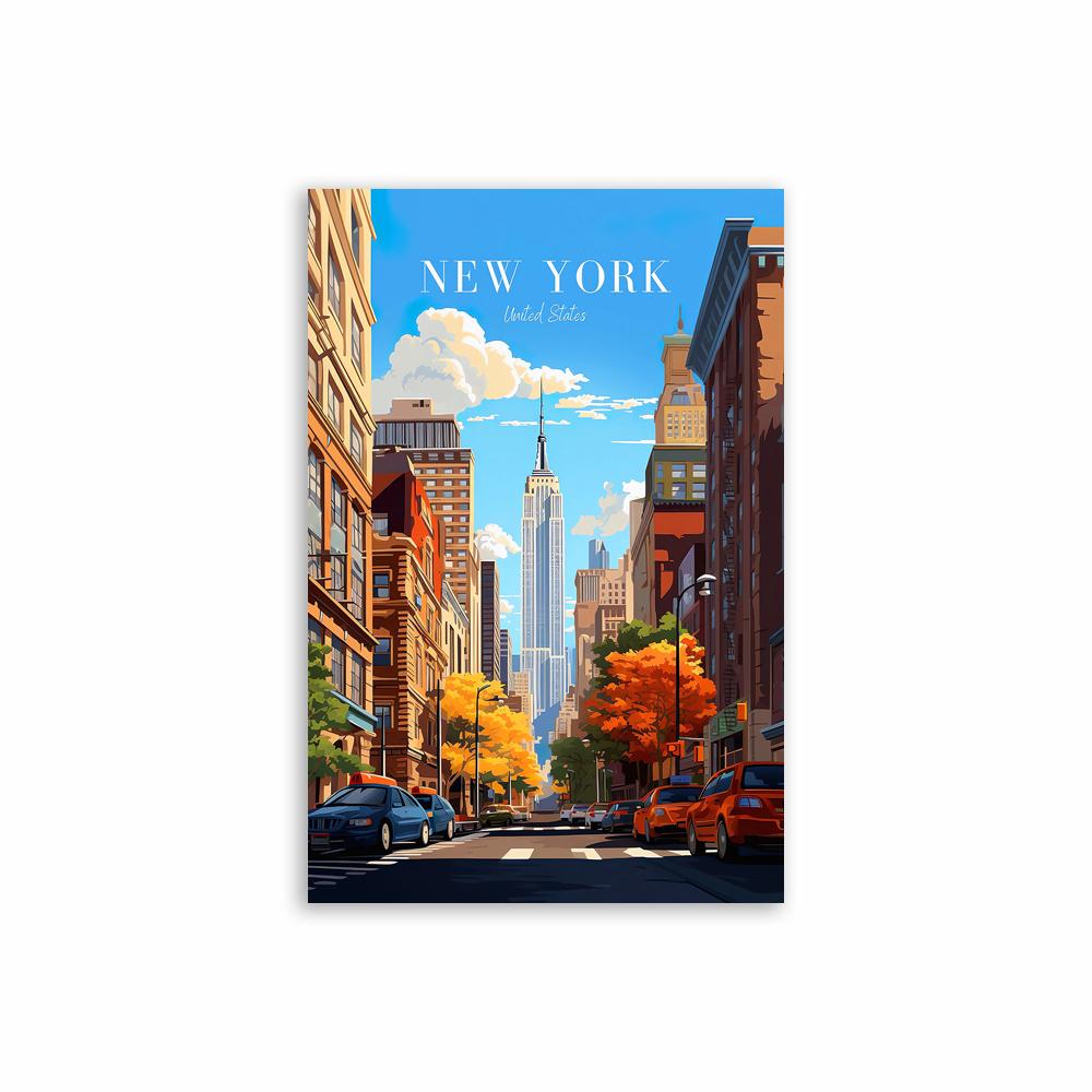 New York City travel print United States Poster Statue of Liberty Art New York print Canvas Painting Travel Poster New York Art
