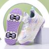 Rollschuh-Sneaker Vierrad-Skate-Rollschuhe Rollschuhlaufen Abnehmbare Mädchen-Skateschuhe
