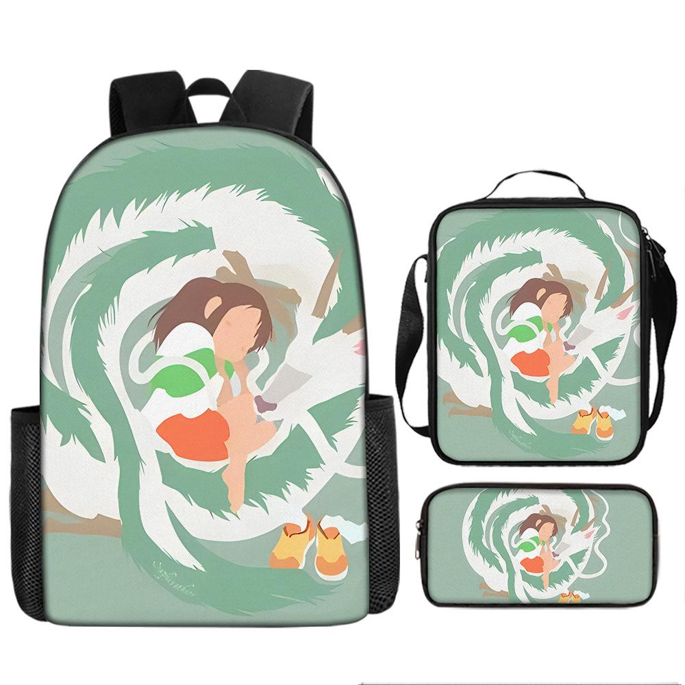 Elementary and Secondary School Students Spirited Away School Bag Hayao Miyazaki Children's Fashion Backpack Waterproof Large Capacity Backpack