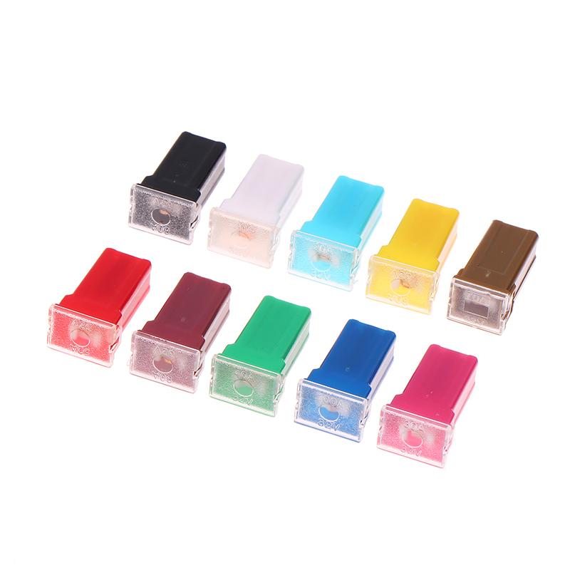 5Pcs Mini Square Fuse 20A 30A 40A 50A 60A Set Automotive Car Fuse With Plastic Box Assortment Auto Fuse