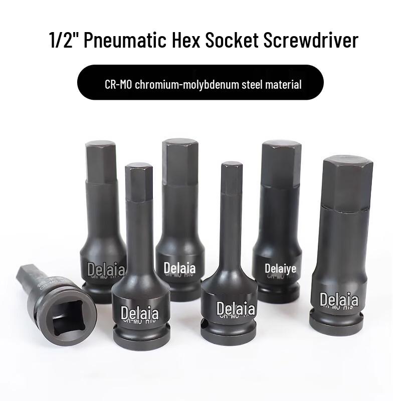 1/2-inch Drive Pneumatic Hex Bit Socket Set