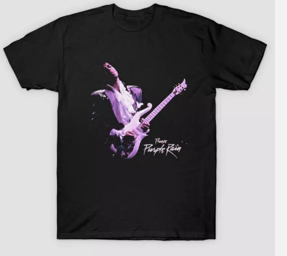 

Prince Purple Rain T-Shirt Short Sleeve All Sizes S to 5 XL Unisex T-Shirt XXL