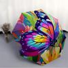 1pc Butterfly Garden Automatic Open/Close Umbrella Compact Folding Umbrella, All-Season Portable Umbrella for Women/Men065