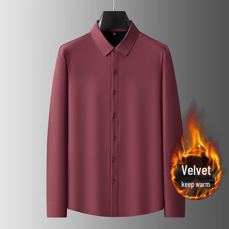 

Чоловіча сорочка великого розміру з флісовою підкладкою в стилі business casual 3XL