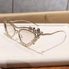 Heavyduty Glamorous Cat Eye Sunglasses With Pc Lenses For Stylish Travel