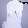 2pcs Multicolor Satin Chair Sashes Band Reusable Chair Back Ribbon Durable Chair Bow Tie  Birthday