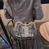 2025 New Fashion Trend Diamond Inlaid Single Shoulder Crossbody Bag Commuter Handbag