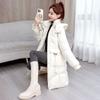 Thick Warm Winter Women Long Cotton Coat Slim Fit Fashion Padded Jacket Outfit