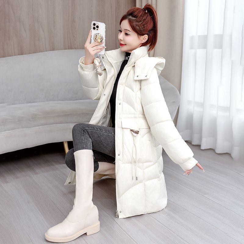 Thick Warm Winter Women Long Cotton Coat Slim Fit Fashion Padded Jacket Outfit