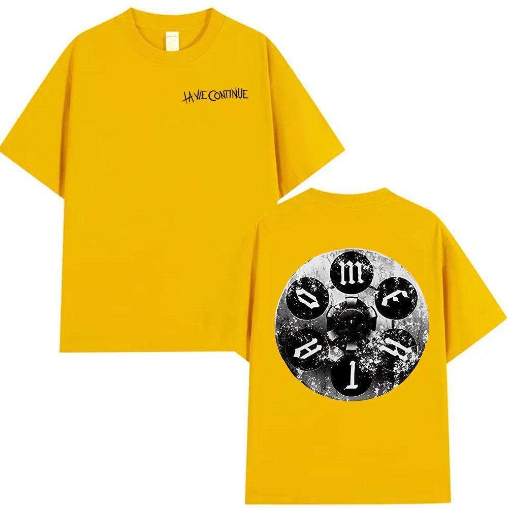 Rapper La Vie Continue Maes Album 2025 Merch T Shirts Men's Hip Hop Retro Style Short Sleeve T-shirt Pure Cotton Tees Streetwear