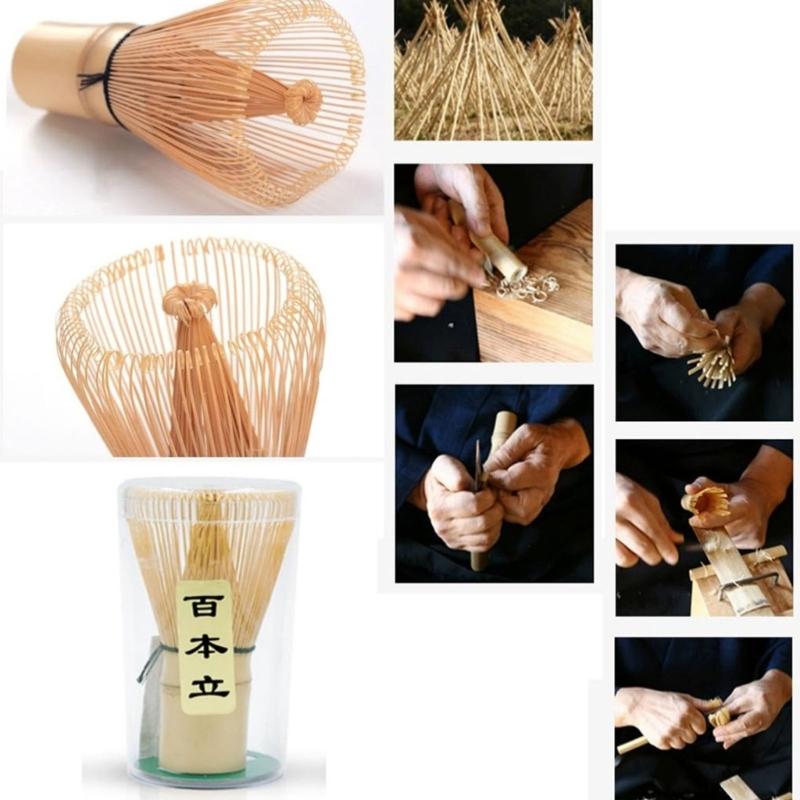 ProfessionalSustainable Authentic Bamboos Chasen Whisk Professional Beverage Mixing Frothing Tool For Home Use Even Foam