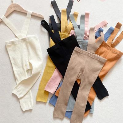 Collant per bretelle per bambini infantili Primavera Autunno Neonate Ragazzi Collant Vestiti per neonate Fasciatura a vita alta Leggings con cinghie incrociate
