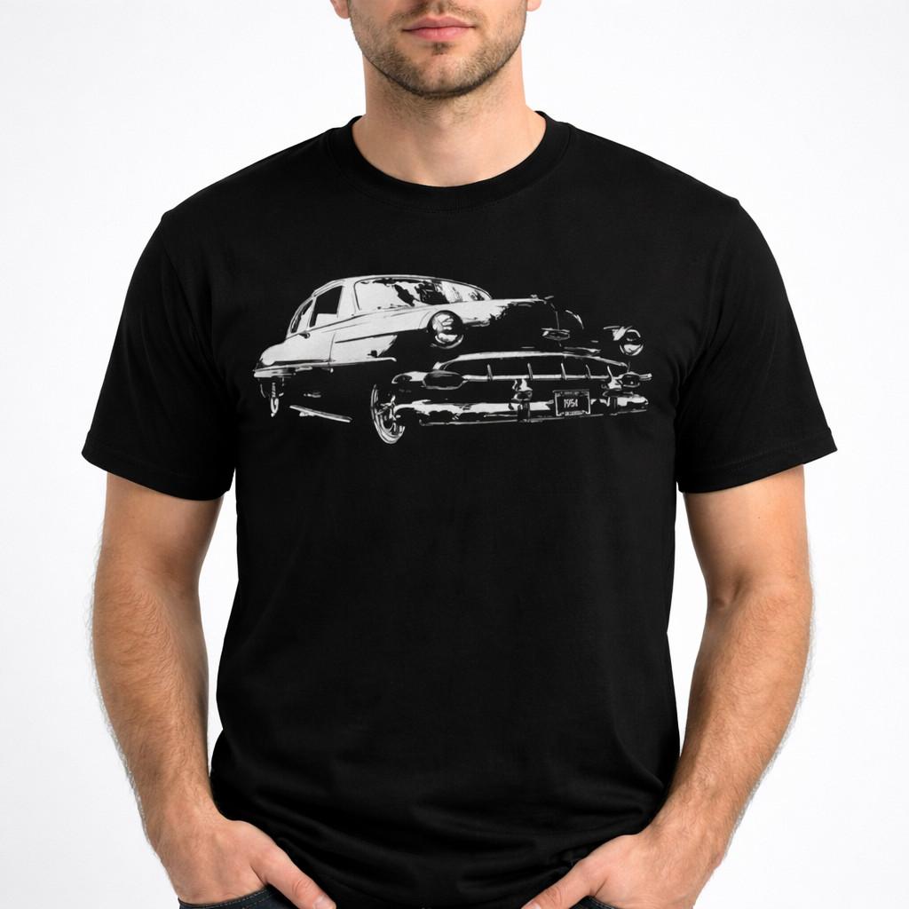 1950s American Classic Two Door Sedan Retro Style Unisex Graphic Tee S