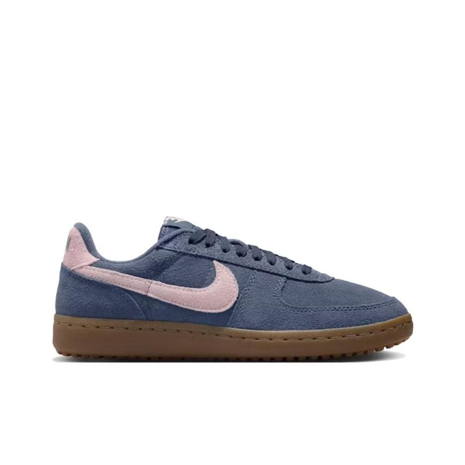 Nike  Field General Suede Thunder Blue Pink Foam Women Sneakers Gum-Dark-Brown IF1743-401
