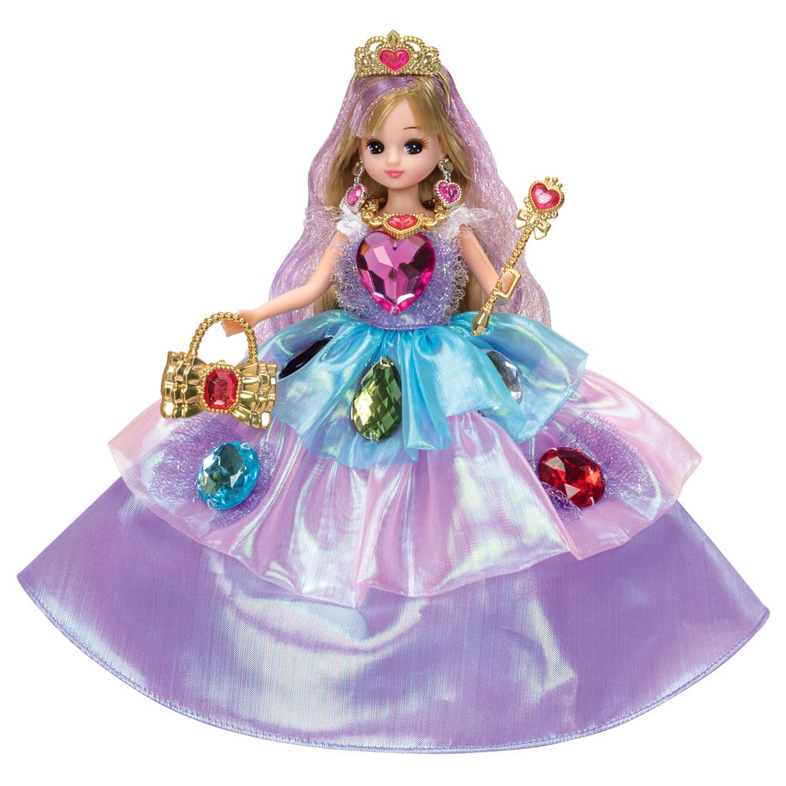 Takara Tomy Doll Modern Princess Rainbow Jewel Pretend Play Toy for ages 3 and up Licca-chan LD-05 Licca-chan Dress-up