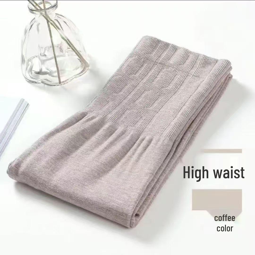 

Women s High-Waisted Seamless Shaping Leggings for Autumn/Winter - Warm, Slimming, Tummy Control, High Elasticity One Size