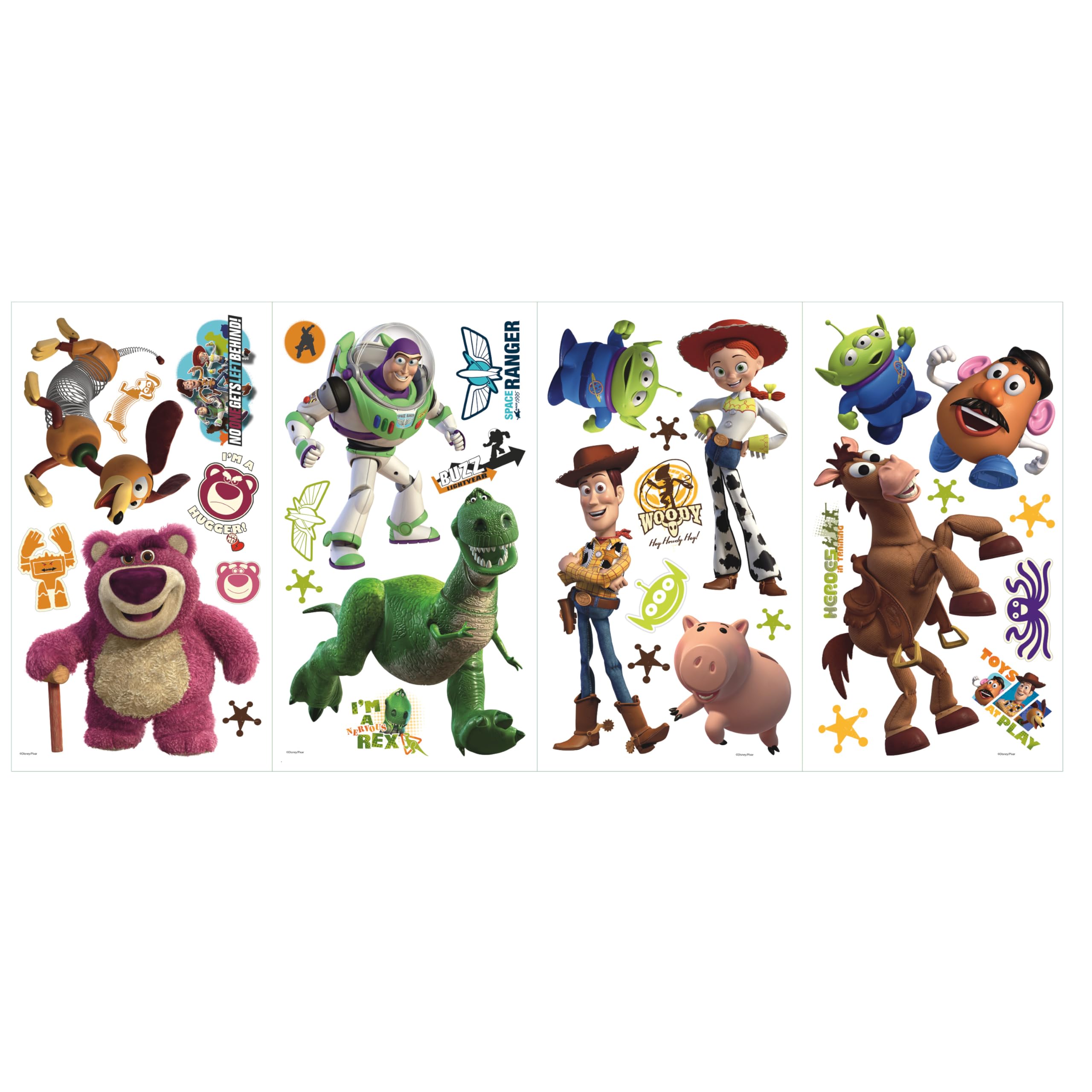 

RoomMates RMK1428SCS Toy Story Peel & Stick Wall Decals, Glow in the Dark, 34 Sheets