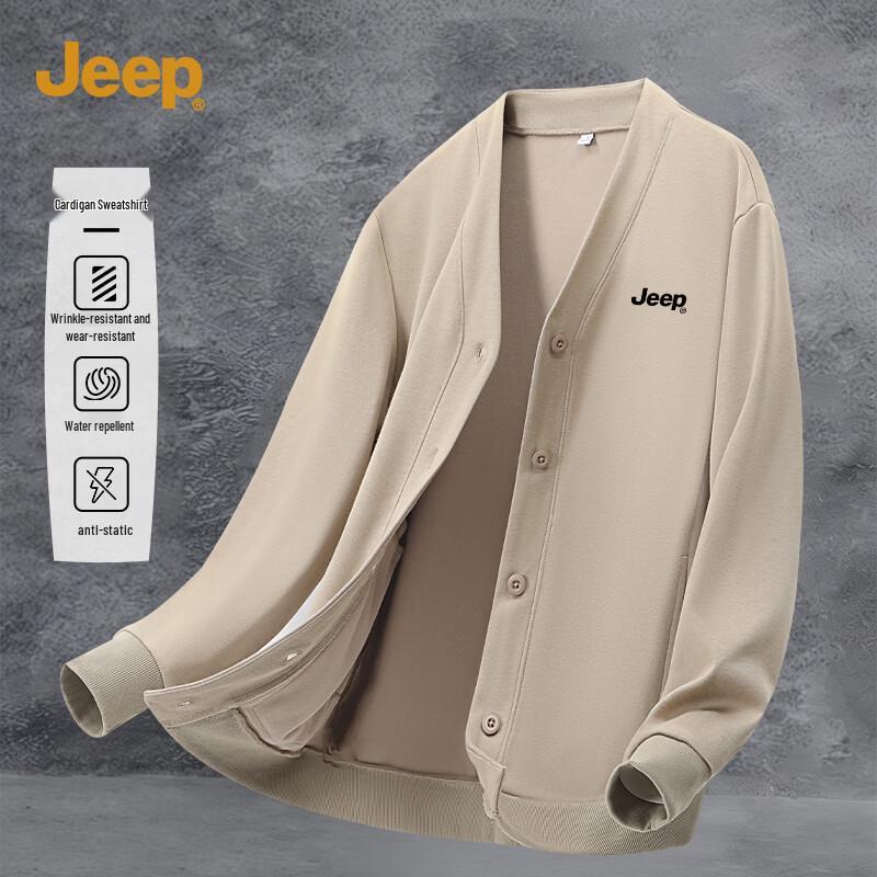 JEEP Men s Heavyweight Knit Button Cardigan Sweatshirt L 19790₽