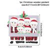 Christmas Wooden Family Pendant Christmas Decorations For Home 2025 Navidad Gift Xmas Tree Hanging Ornament Happy New Year 2026