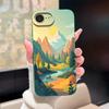 For iPhone17 17E 17Air 17Pro 17ProMax Case Pink Rose Rainbow Trendy Antifouling Bumper For iPhone17E iPhone 17 Pro Max Air Capa
