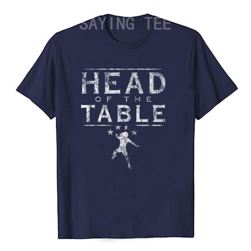Head of The Table Wrestling Fighting Boxing Fan Vintage Men's Short Sleeve T-Shirt Cotton Graphic Tee Top Fashion Apparel Gifts