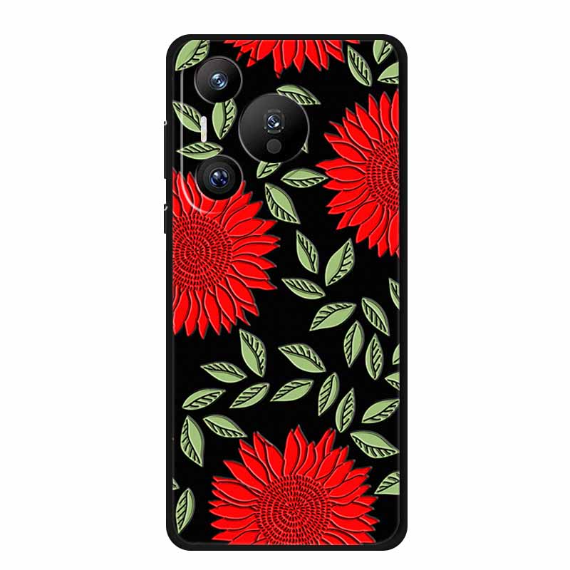 3D Emboss Case For Honor 400 Pro Phone Case Flower Shockproof Silicone Soft Coque For Honor400 Pro Back Cover Case 400Pro Funda