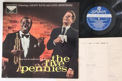 LP Record DANNY KAYE LOUIS ARMSTRONG Five Pennies SLC16 LONDON 1959 Japan Jazz Used