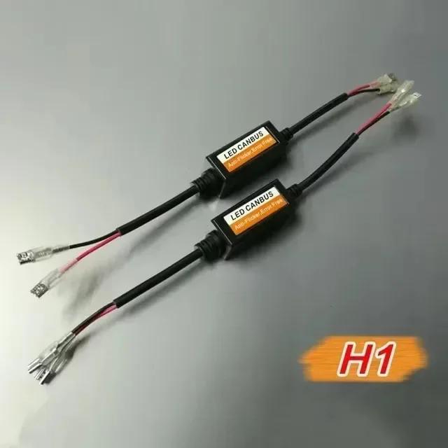 1-4pcs LED Canbus Decoder Adapter For H1 H4 H7 H11 9005 9006 9012 Anti-Flicker Harness Bulbs Resistor Warning Error Canceller