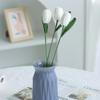 Hand-woven Knitted Tulips Flower Crochet Flowers Fake Flower Plants  Desktop Ornament