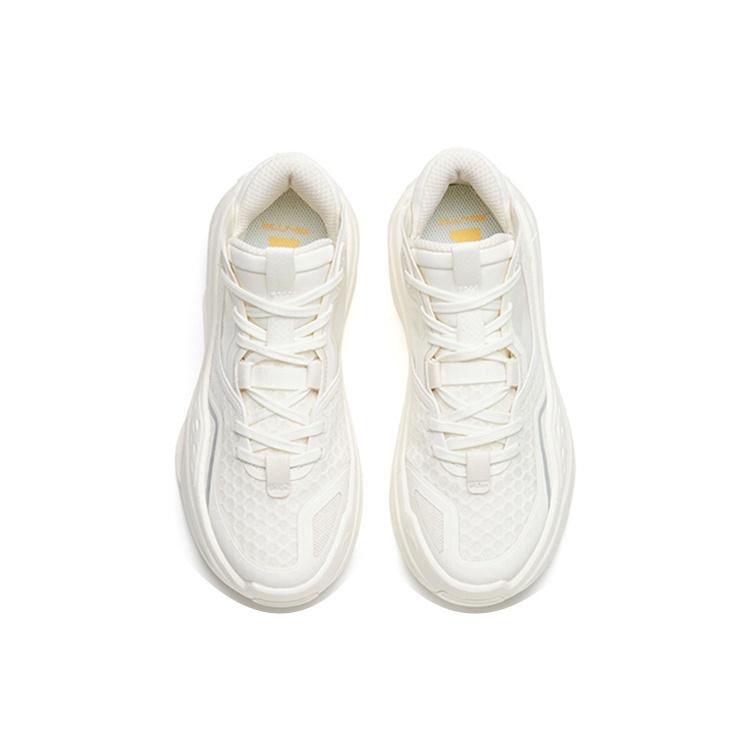 Anta C37 2.0 Breathable Lightweight Breathable And Lightweight Mid Top Skateboard Shoes Women's Ivory White 922228082-3