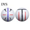 Golf Ball Line Drawing Clamp Liner Clip with Pens Triple Marker Stencil Marking Tool Template Portable Putting Alignment Accessories Putter Aid