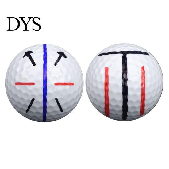 Golf Ball Line Drawing Clamp Liner Clip with Pens Triple Marker Stencil Marking Tool Template Portable Putting Alignment Accessories Putter Aid
