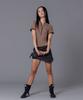 Seullisiseu Half Zip Open Back Bodysuit (Brown)