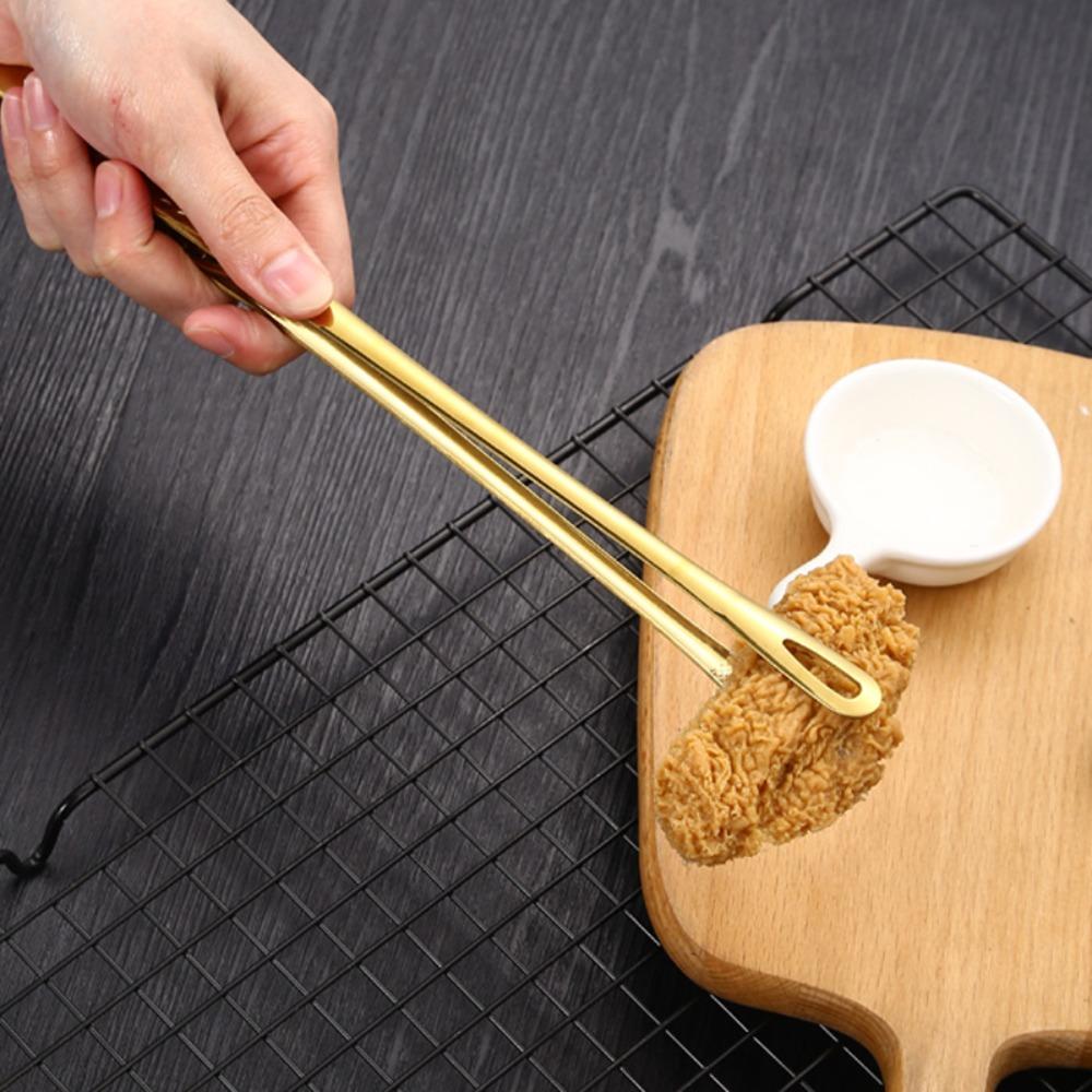 8/10/12 Inch Barbecue Clip Extended Grill Tongs Durable Food Tongs  Kitchen Gadgets Accessories