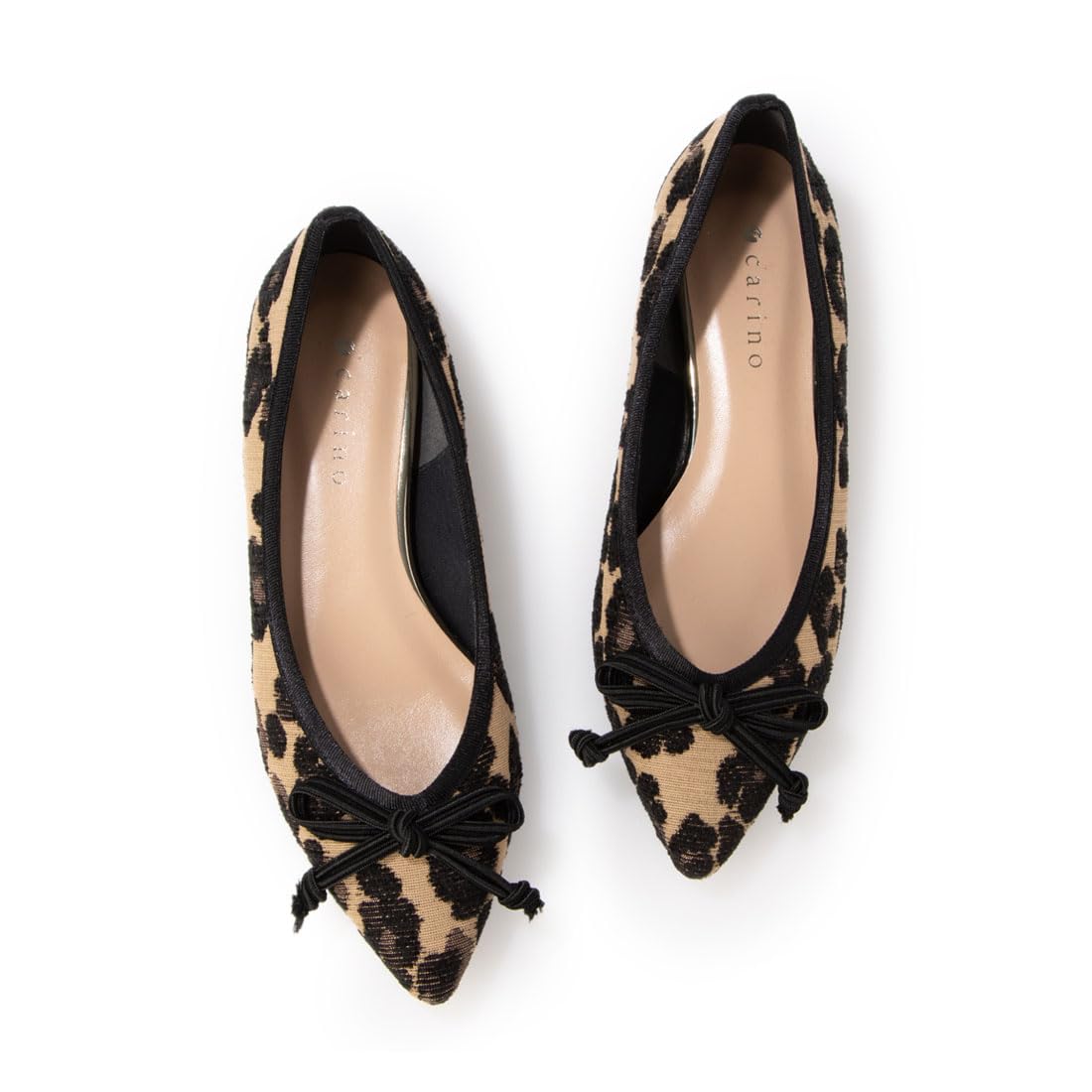 Carino CATT32095 Женские бежевые балетки, размер 23,5 см