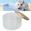 Hamster Sand Bathtub Small Round Shaped Pet Sand Box Transparent Acrylic Sand Bathroom