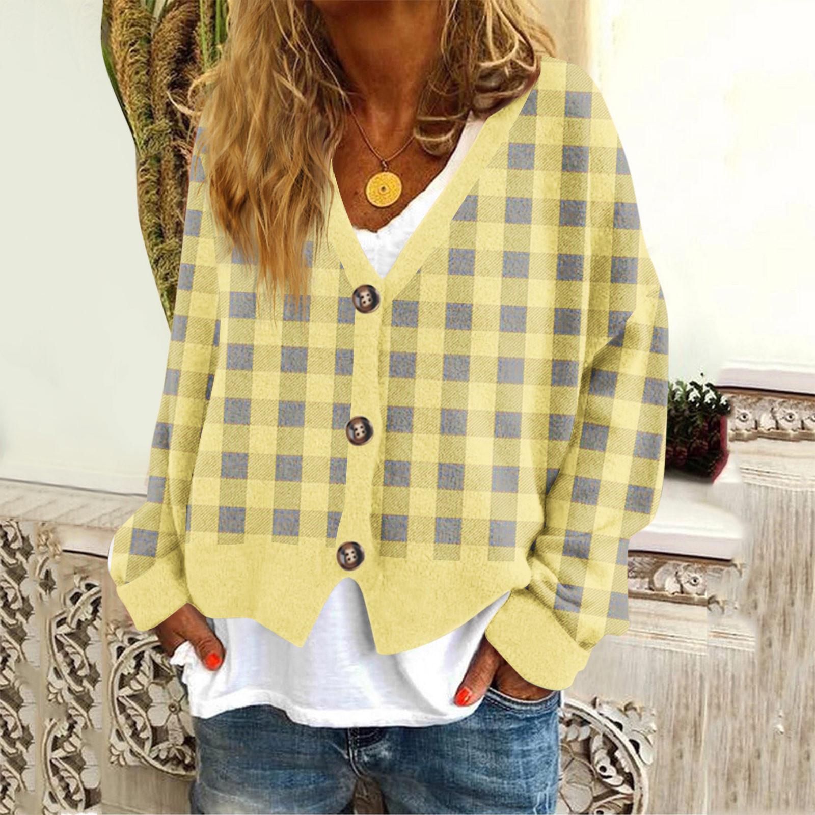 

Женская мода с длинным рукавом, рождественский принт «Снеговик-снежинка», куртка, кардиган XL жёлтый