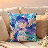 Cute Mejiro Mcqueen Uma Musume Pillow Case Pattern Printed Pillowcase For Living Room Sofa Cushion Cover