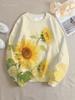 Fashion Flower Women round-neck sweatshirt 3D Print Y2k Streetwear Autumn Sweatshirts Oversized Pullovers Woman Clothing Tops