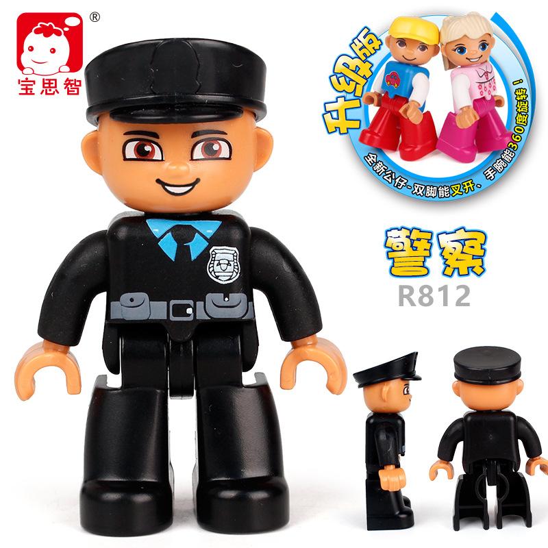 Big Particle Character Building Block Figurine, Doll Accessories, Scene Supplement