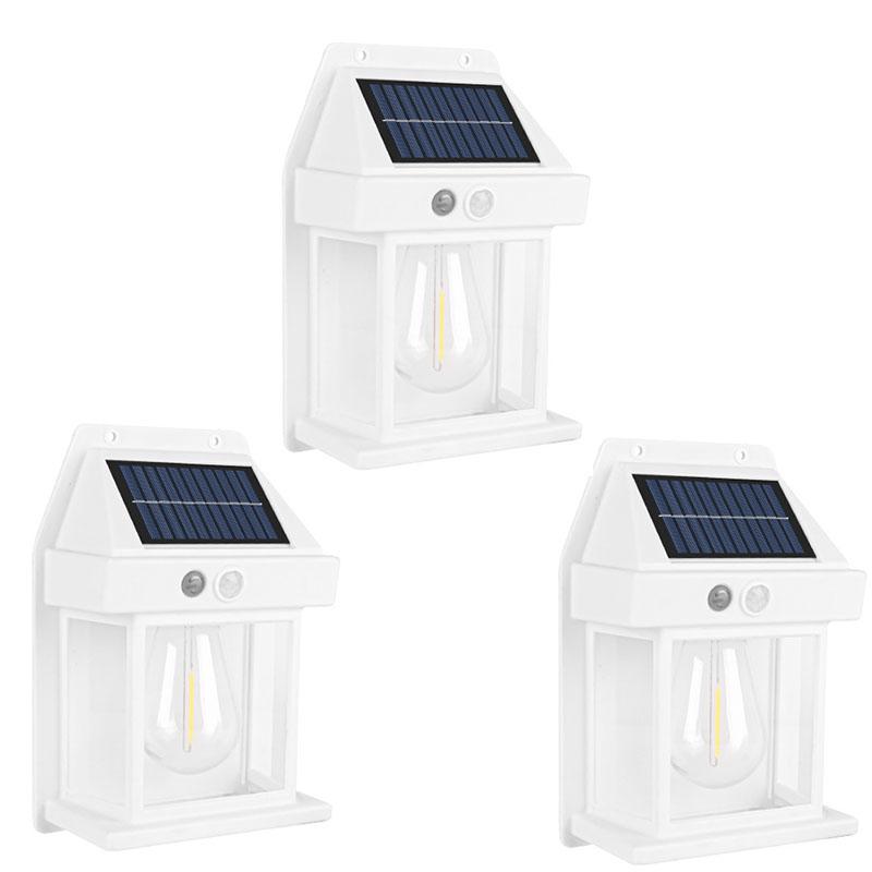 Solar Motion Sensor Outdoor Light, LED Street Light, Semi Embedded Installation, Suitable for Steps, Courtyards, Porches, Front Doors, Sidewalks