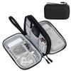 Nylon Storage Bags Double Layer Waterproof Travel Organizer For Earphone Mouse Charger Cable Hard Drives Electronics Accessories