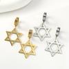 Dawapara Star of David Earrings Drop Dangle Hoop Earrings for Women Je Jewelry Hanukkah Gift Stainless Steel