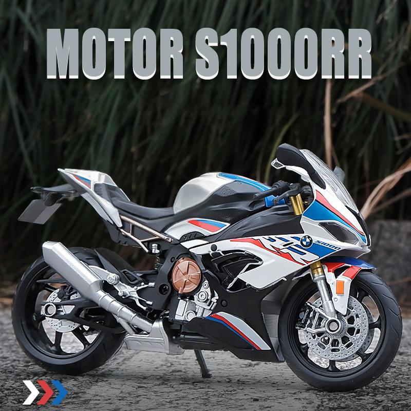 1/12 BMW S1000RR 2021 Die Cast Motorcycle Model Toy Vehicle Collection Autobike Shork-Absorber Off Road Autocycle Toys Car