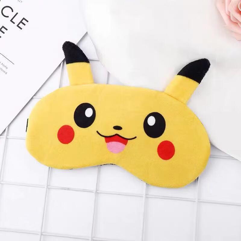 Pikachu Cartoon Plush Sleep Eye Mask One Size