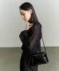 RE RHEE High Neck Sheer Sleeve Blouse