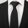 Solid Color Men Necktie Floral Retro Cravat Fashion Black Necktie Suit Accessories