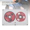 Blank Cassette Tape, 50 Minutes of Sound Recording, Double-Sided Blank Tape, Open Reel Blank Audio Cassette Tape for Music Recording (Red)