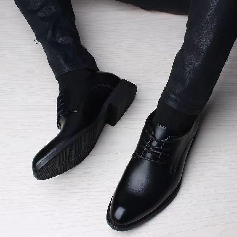 Soft-faced Men's Shoes Business Dress Work Shoes Men's British Soft-soled Casual Leather Shoes Men's Trend